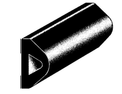 Proteção E.P.D.M. flexível preta