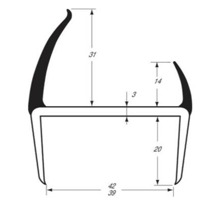 PVC para portas de com dupla dureza 