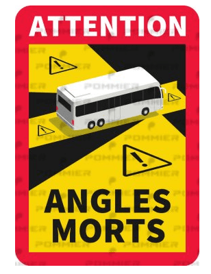 AUTOCOLANTE DE ÂNGULO MORTO PARA AUTOCARROS