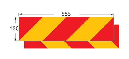 PLACAS REFLETORAS TRASEIRAS EM ALUMÍNIO