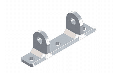 Suporte plano de 22 mm, aparafusado