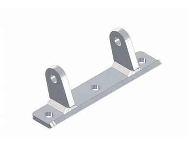Suporte com base plana excêntrica 30 mm
