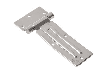 Dobradiças em aço inoxidável polido