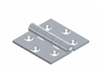 Dobradiça de 5 nós, 50x50x2 mm para várias aplicações