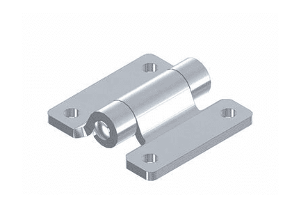 Dobradiça lateral plana para portas pequenas em várias aplicações