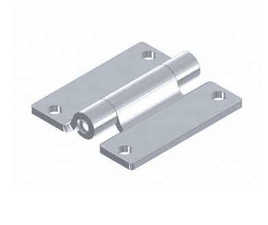 Dobradiça lateral plana para portas de tamanho médio em várias aplicações