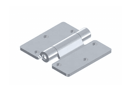 Dobradiça lateral plana para portas grandes em várias aplicações