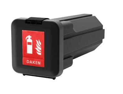 CAIXA DE EXTINTOR 6 KG NEGRA      SLIDEN