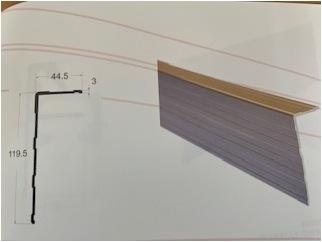 Perfil cantoneira para carroçarias 120x45