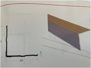 Perfil cantoneira para carroçarias 80x80