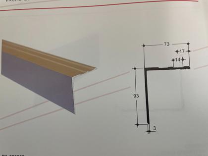 Perfil interior traseiro para carroçarias 73x93