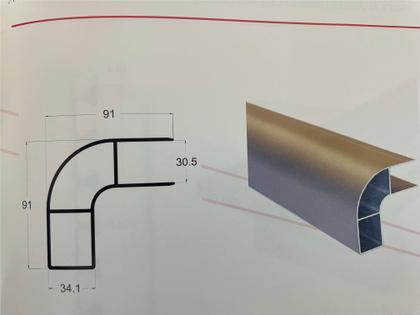 Perfil pára ciclistas topo para carroçarias